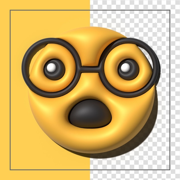 PSD gelbe emoji lieben emoticons gesichter mit mimik 3d stilisierte emoji-symbole