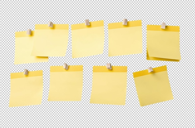 Gelber klebriger Post, der Ideen notiert