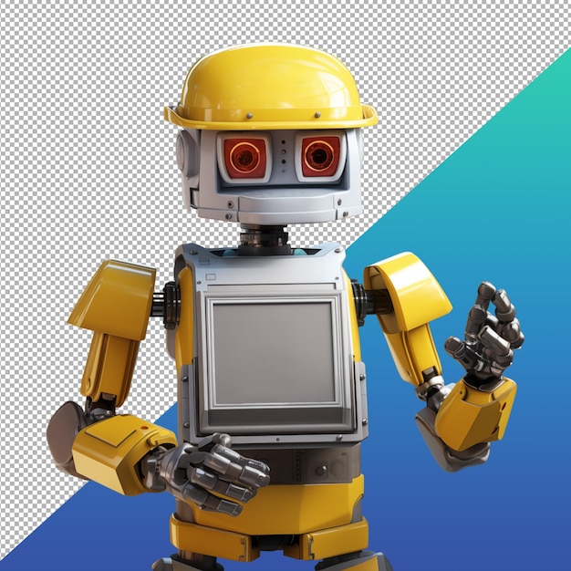 Gelber roboter png