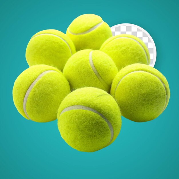 PSD gelber tennisball