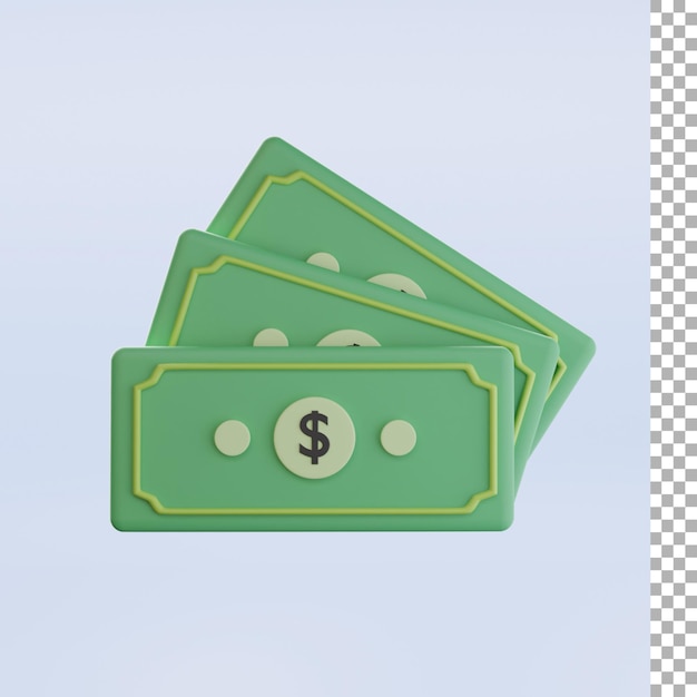 Geld 3D-Illustration