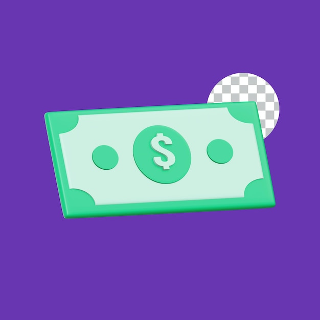 Geld 3D-Symbol