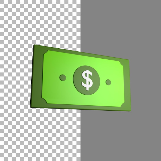 Geld-Symbol 3D-Illustration