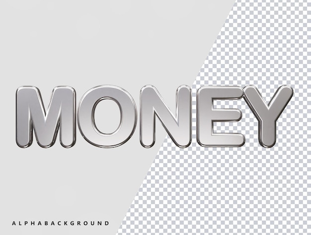 Geld-Text-Effekt-Vektor-Illustration