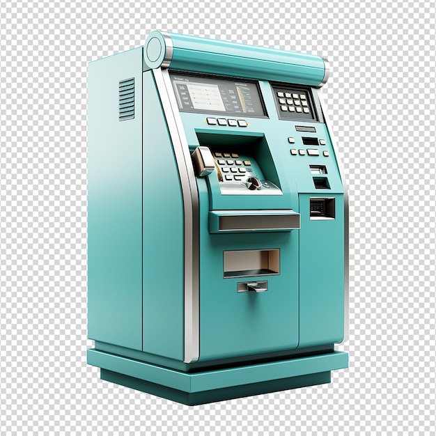 PSD geldautomat isoliert auf transparentem hintergrund png