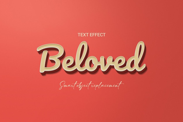 Geliebter Text-Effekt