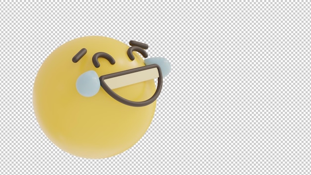 Geneigte ansicht lachend emoji png