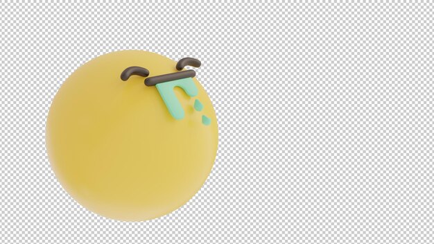 geneigte Ansicht sabbern Emoji png
