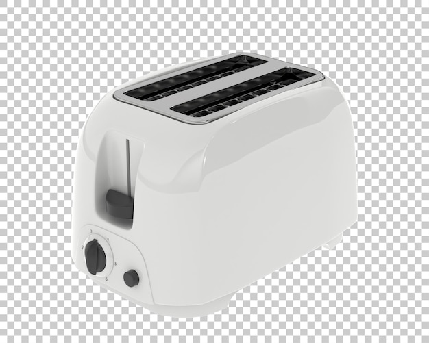 Generischer toaster auf transparentem hintergrund 3d-darstellung