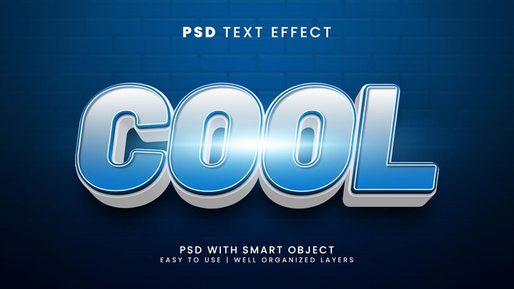 PSD genial efecto de texto editable en 3d con estilo de texto de nieve y hielo