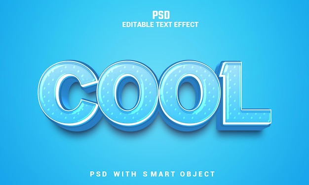 PSD genial efecto de texto editable en 3d con fondo premium psd