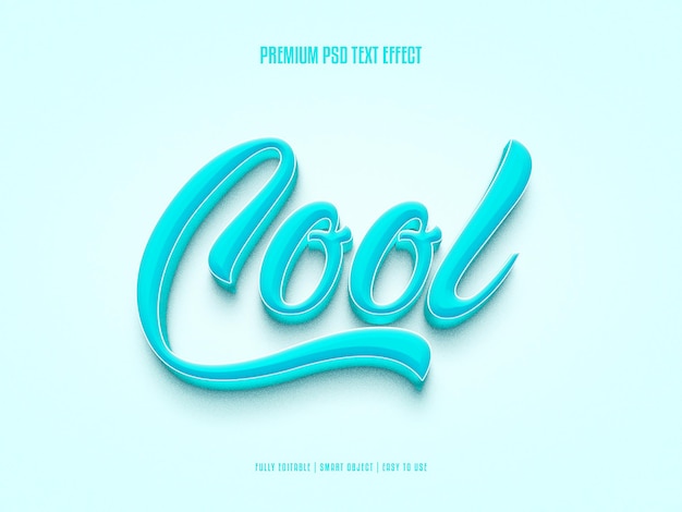 PSD genial efecto de texto psd 3d premium editable