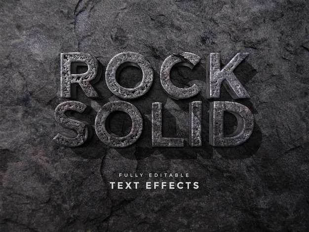 Genial estilo de efecto de texto 3d editable