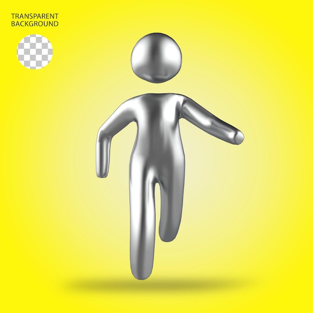 Gente 3d Icon Empresa aislada Ilustración renderizada en 3D