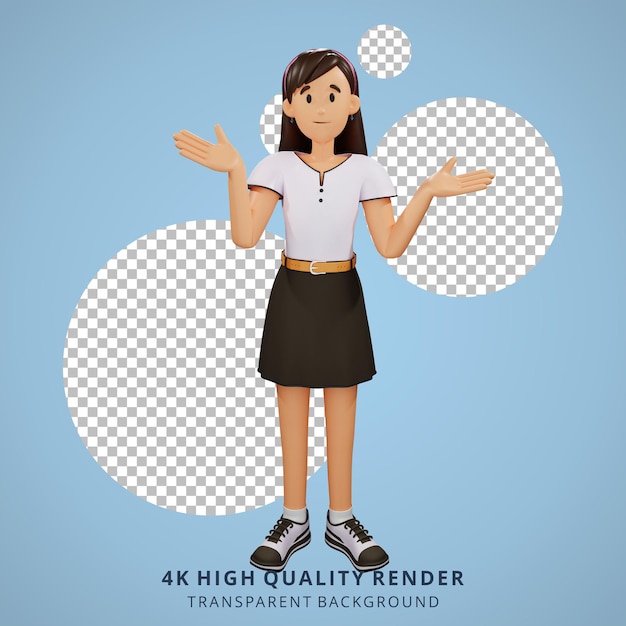 La gente joven no sabe nada ilustración de personajes 3D