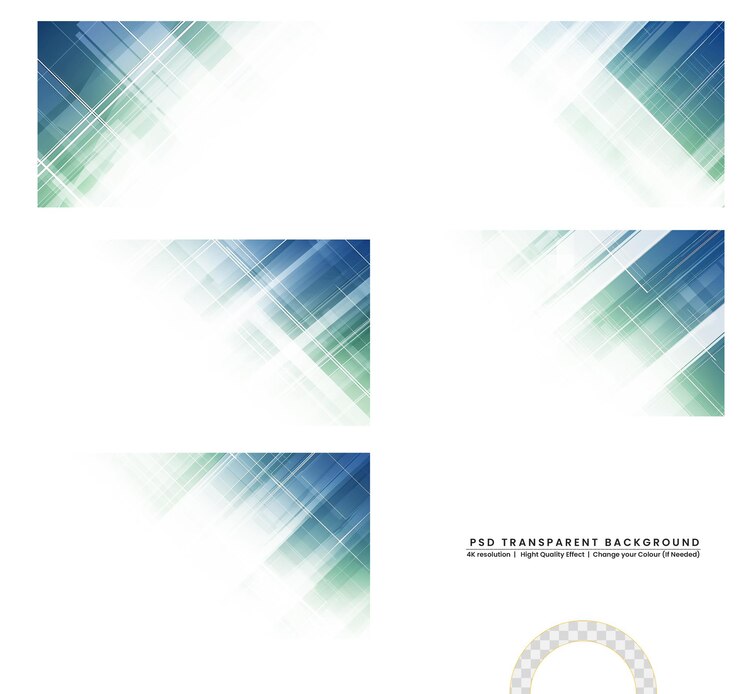 PSD geométrico abstracto sobre un fondo transparente