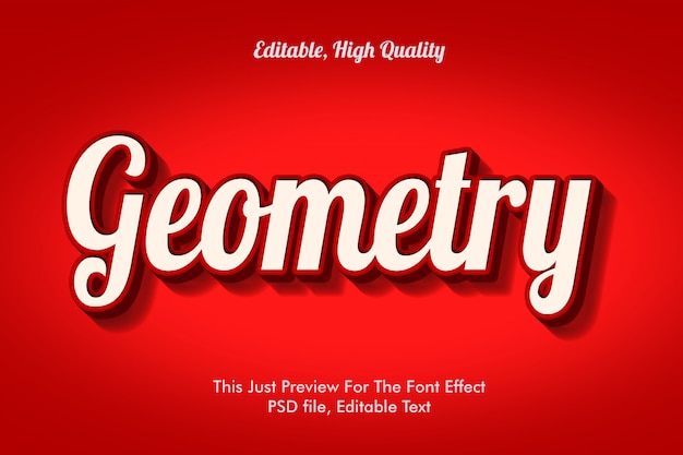 Geometrie 3d-texteffekt