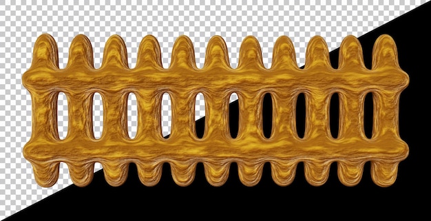 Geometrische Form des Zaundesigns in 3D-Rendering