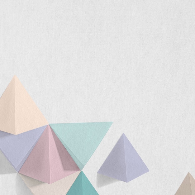 Geometrischer Papierhandwerksdesignhintergrund