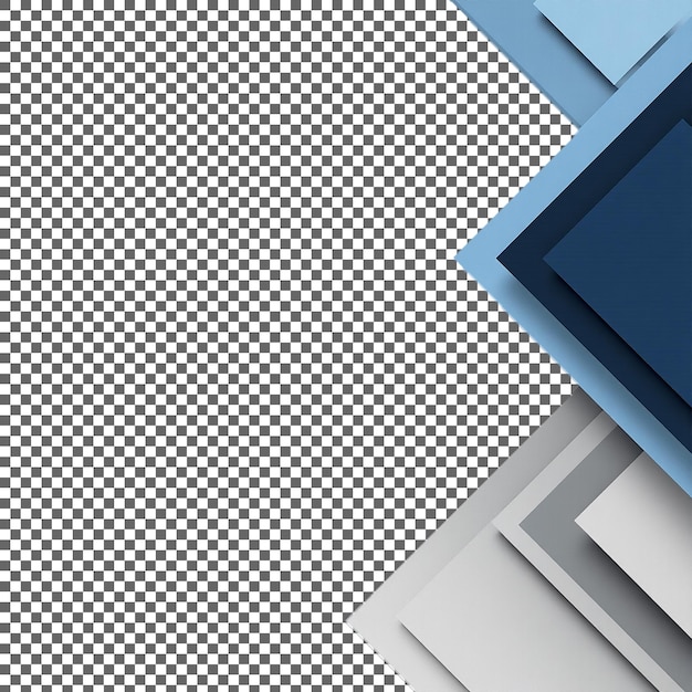Geometrisches abstraktes Design mit blauen und weißen Quadraten