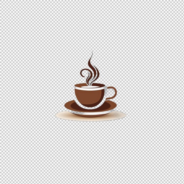 Geometrisches logo espresso isolierter hintergrund ist