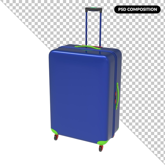 Gepäckkoffer isoliert 3d