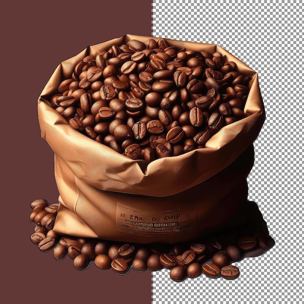 PSD gepäckter kaffee perfection png