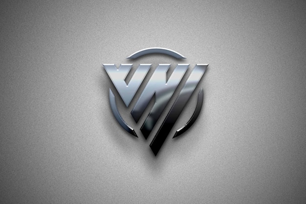 Gepanzertes 3d-modelllogo