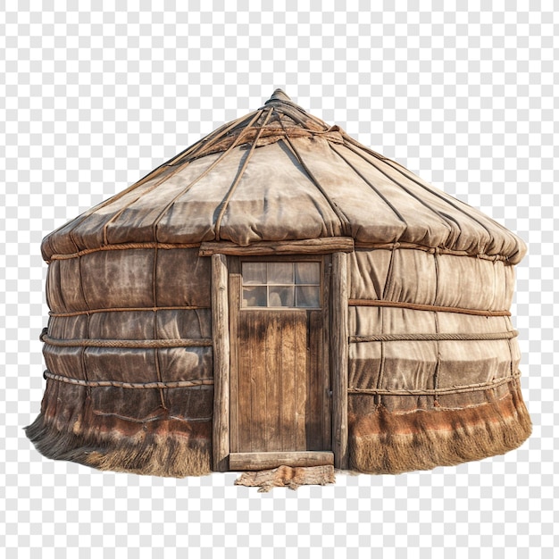 PSD ger mongolian yurt house isolado em fundo transparente