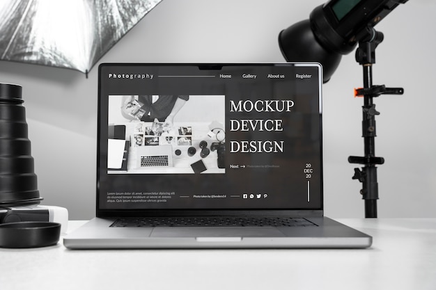 Gerät im Studio-Mockup