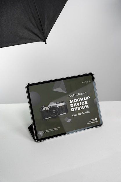 PSD gerät im studio-mockup