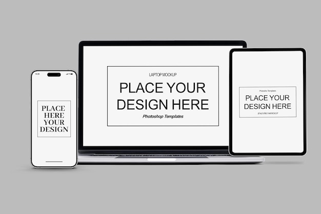 Geräte-Mockup-Vorlage PSD