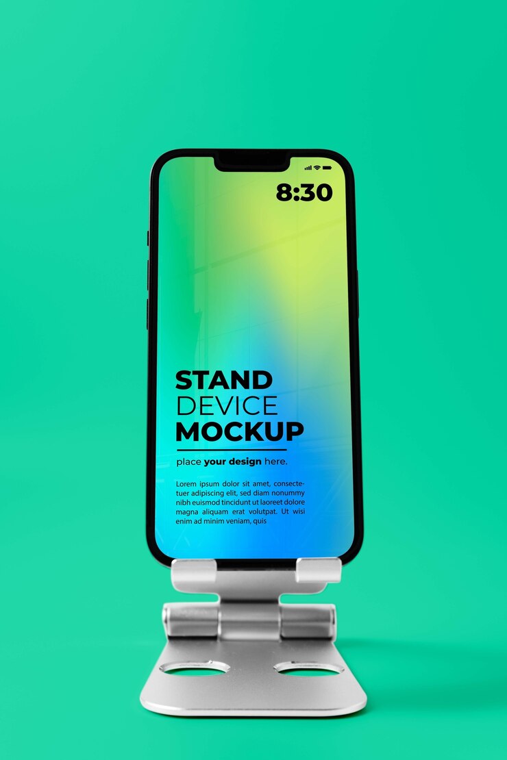 PSD geräteständer-mockup-präsentation