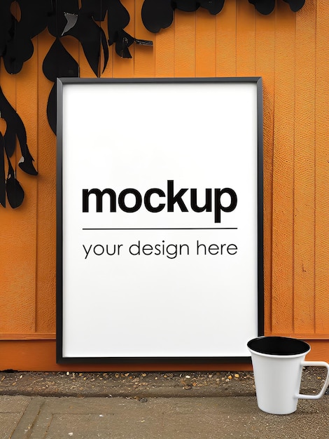 Gerahmte Kunstwerk-Mockup-Poster-Showcase-Vorlage PSD