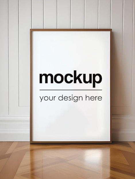Gerahmtes Kunstwerk Mockup Poster Showcase 3D-realistisches Rendering Fotorahmen