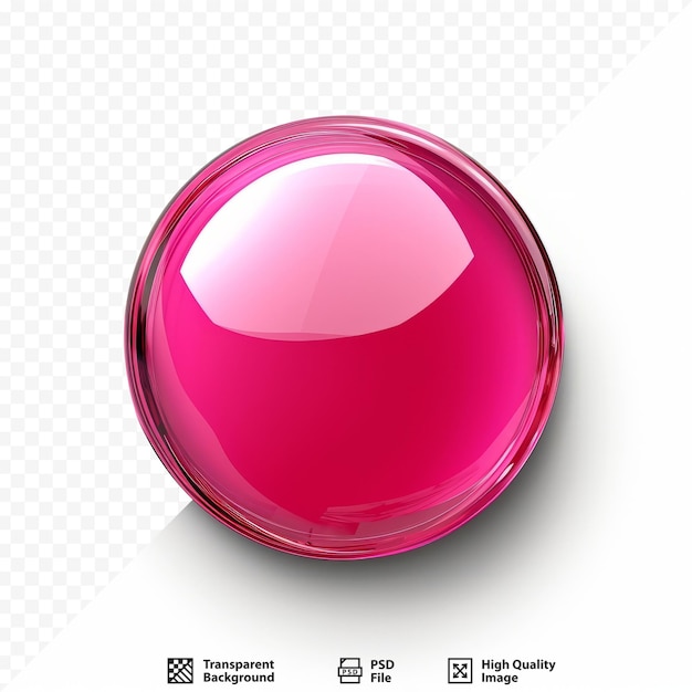 PSD gerente de suporte luxuoso botão redondo rosa brilhante resumo