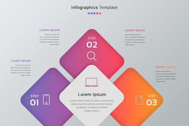 Geschäft infografiken vorlage