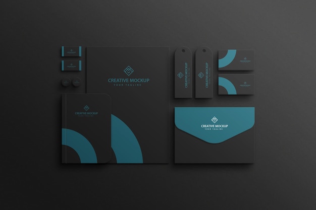 Geschäftsbriefpapier mock-up premium psd