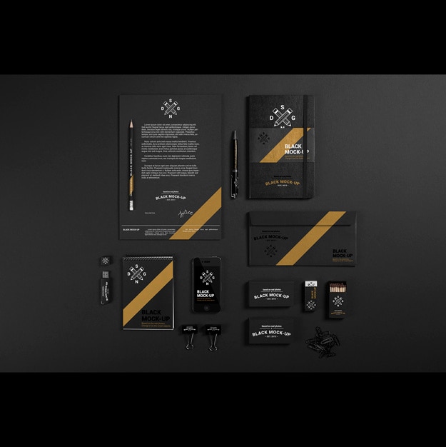 PSD geschäftsbriefpapier-mockup-design