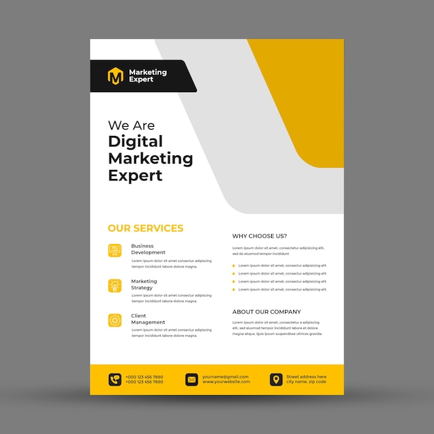Geschäftsflyer-Vorlage PSD-Datei PSD