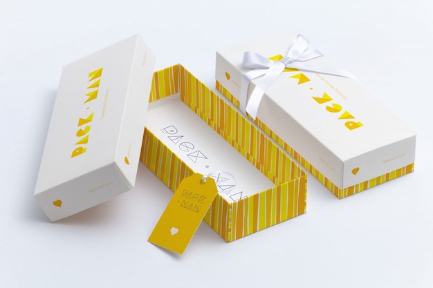 PSD geschenk-box mock-up-design