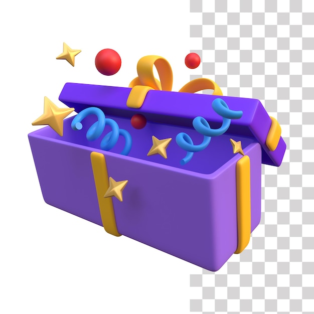 Geschenkbox 3d-symbol