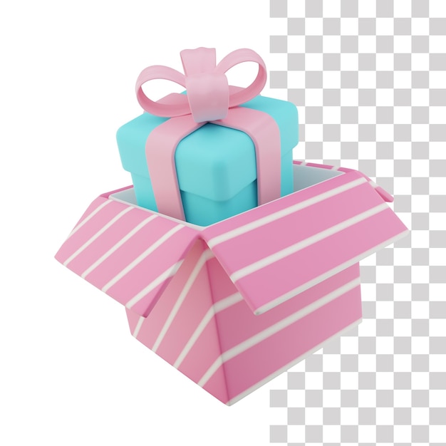 Geschenkbox 3d-symbol