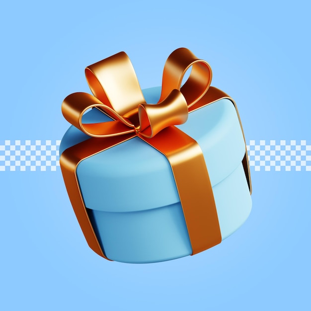 Geschenkbox-Symbol 3D-Render-Illustration isoliert Premium-PSD