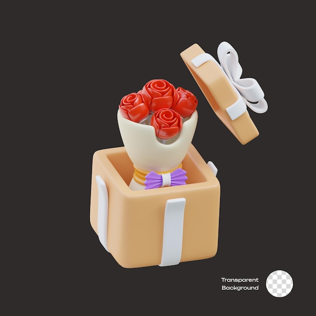 Geschenkbüchel mit 3D-Symbolen