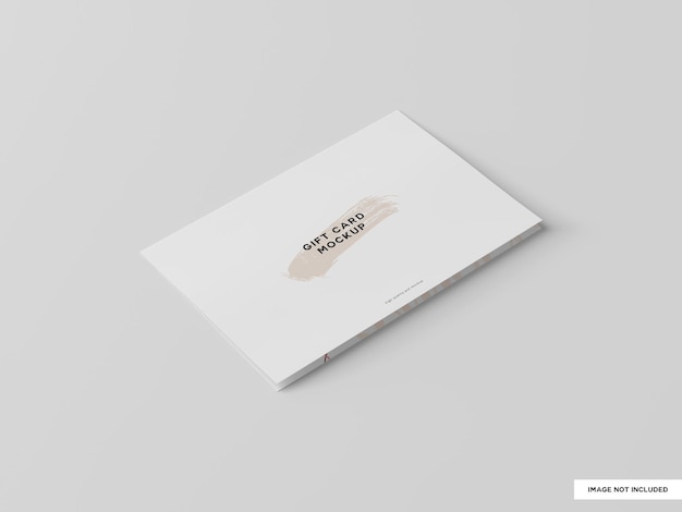 PSD geschenkkarte mockup