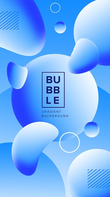 Geschichten Modern Bubbles Baby Blue Hintergrund mit Farbverlauf