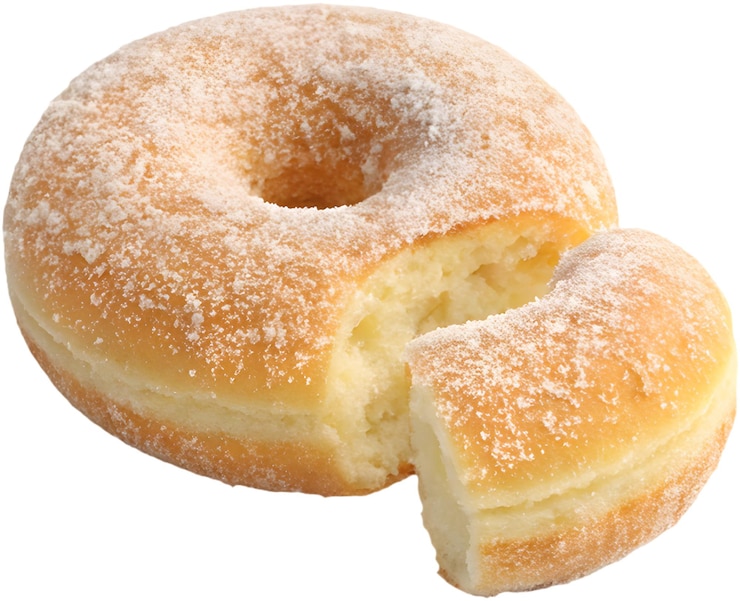 PSD geschmackvolles chinesisches donut-clipart mit einem goldenen, knusprigen äußeren und einem entzückenden design