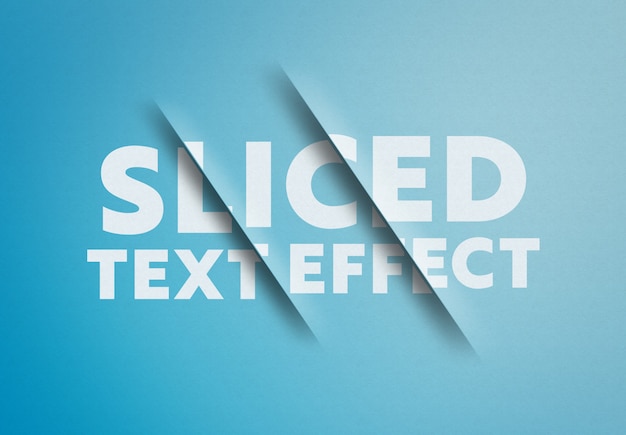 PSD geschnittenes text-effekt-modell