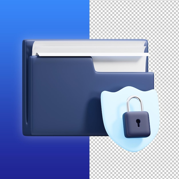 gesicherte Dateidaten 3D-Darstellung